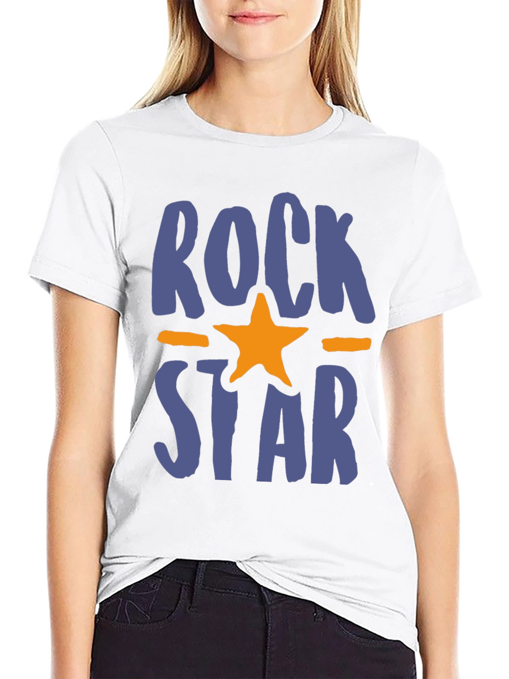 Rockstar Graphic Tee - Trendy Casual T-Shirt