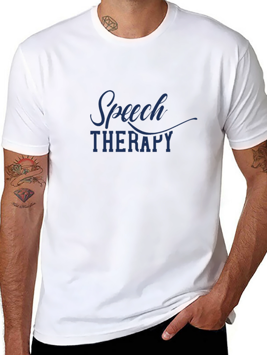 Speech Therapy T-Shirt - Black Classic Fit