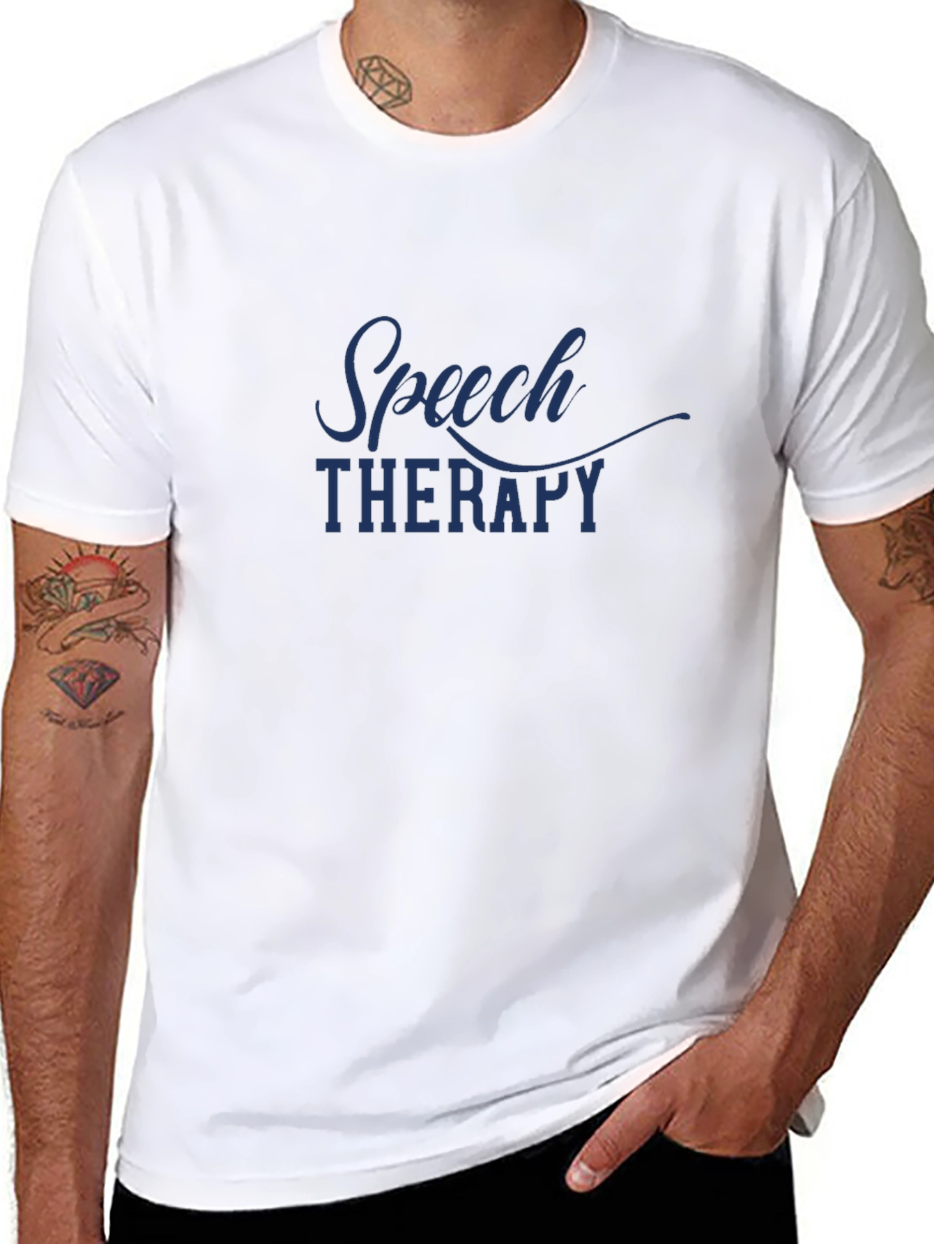Speech Therapy T-Shirt - Black Classic Fit
