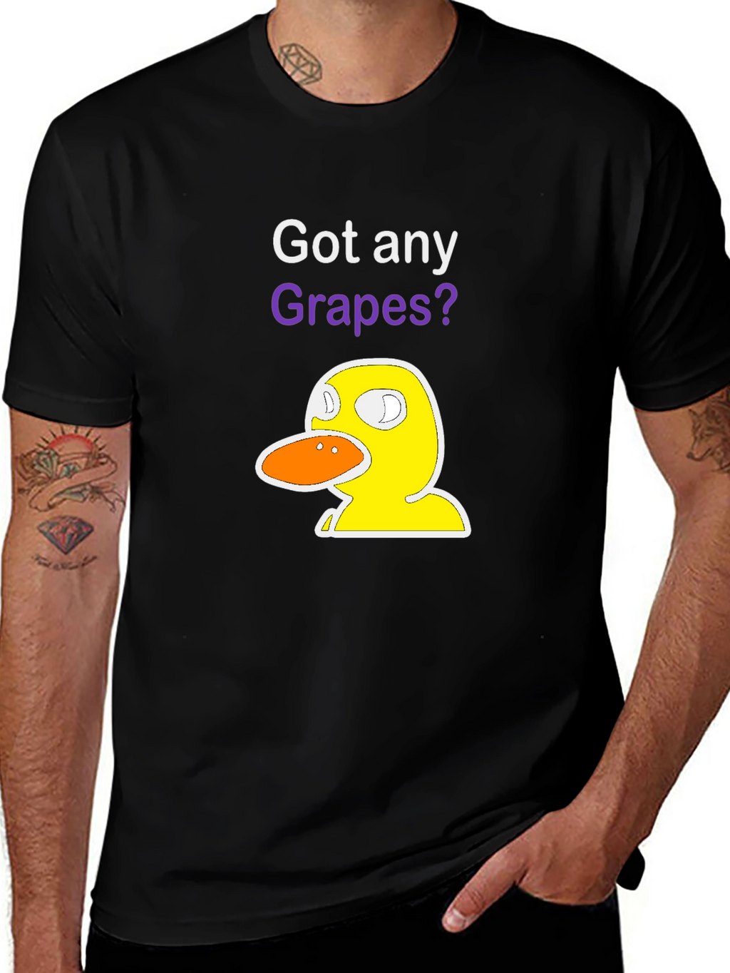 Got Any Grapes? Duck T-Shirt - Funny Graphic Tee