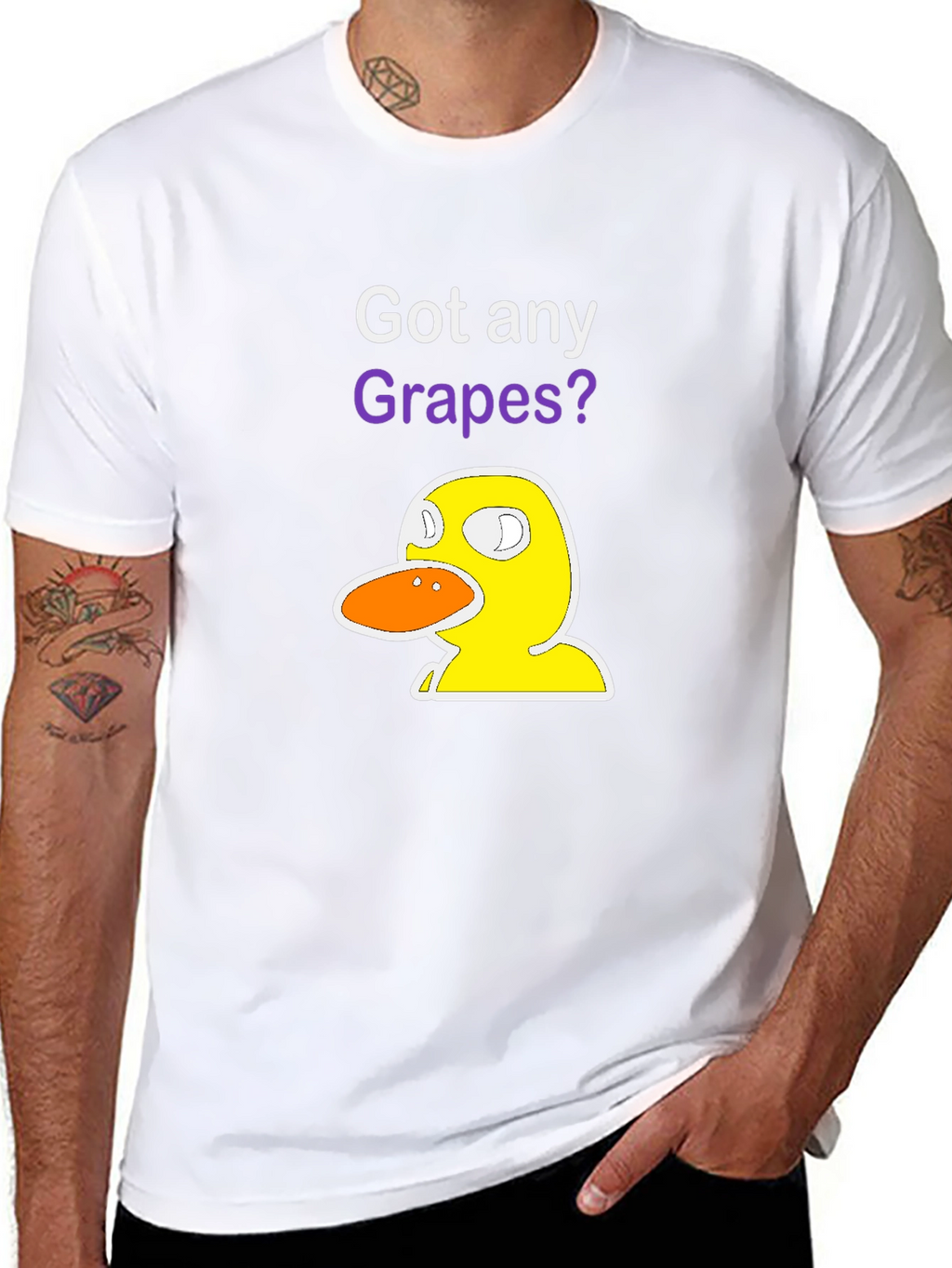 Got Any Grapes? Duck T-Shirt - Funny Graphic Tee