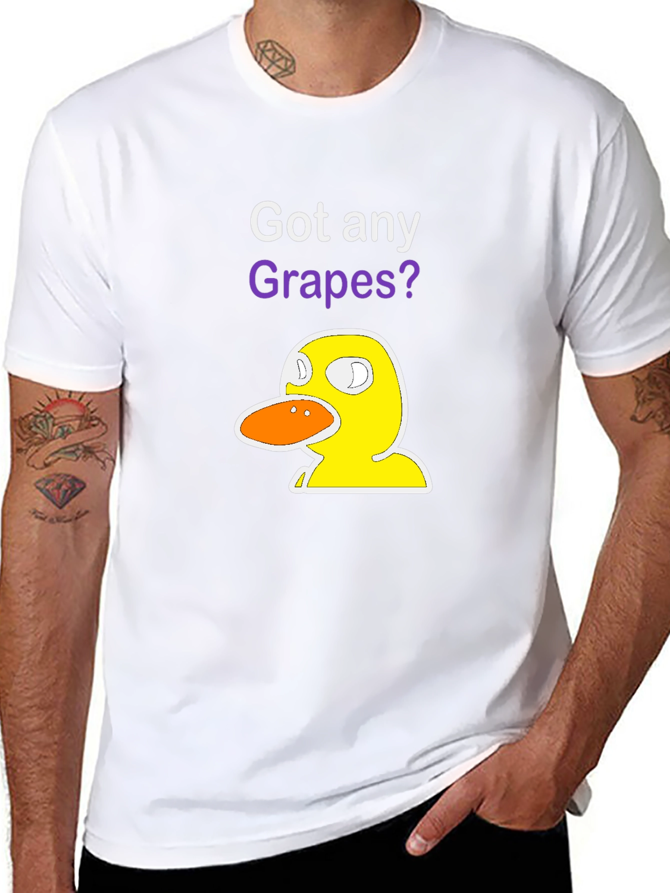 Got Any Grapes? Duck T-Shirt - Funny Graphic Tee