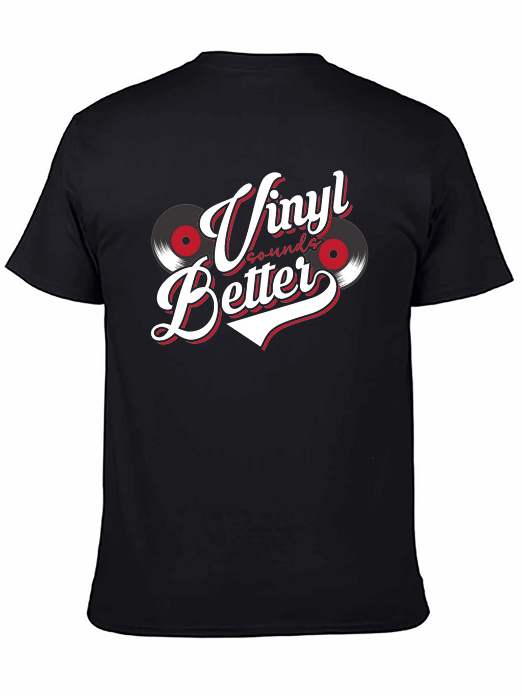 Vinyl Sounds Better T-Shirt Black Graphic Tee