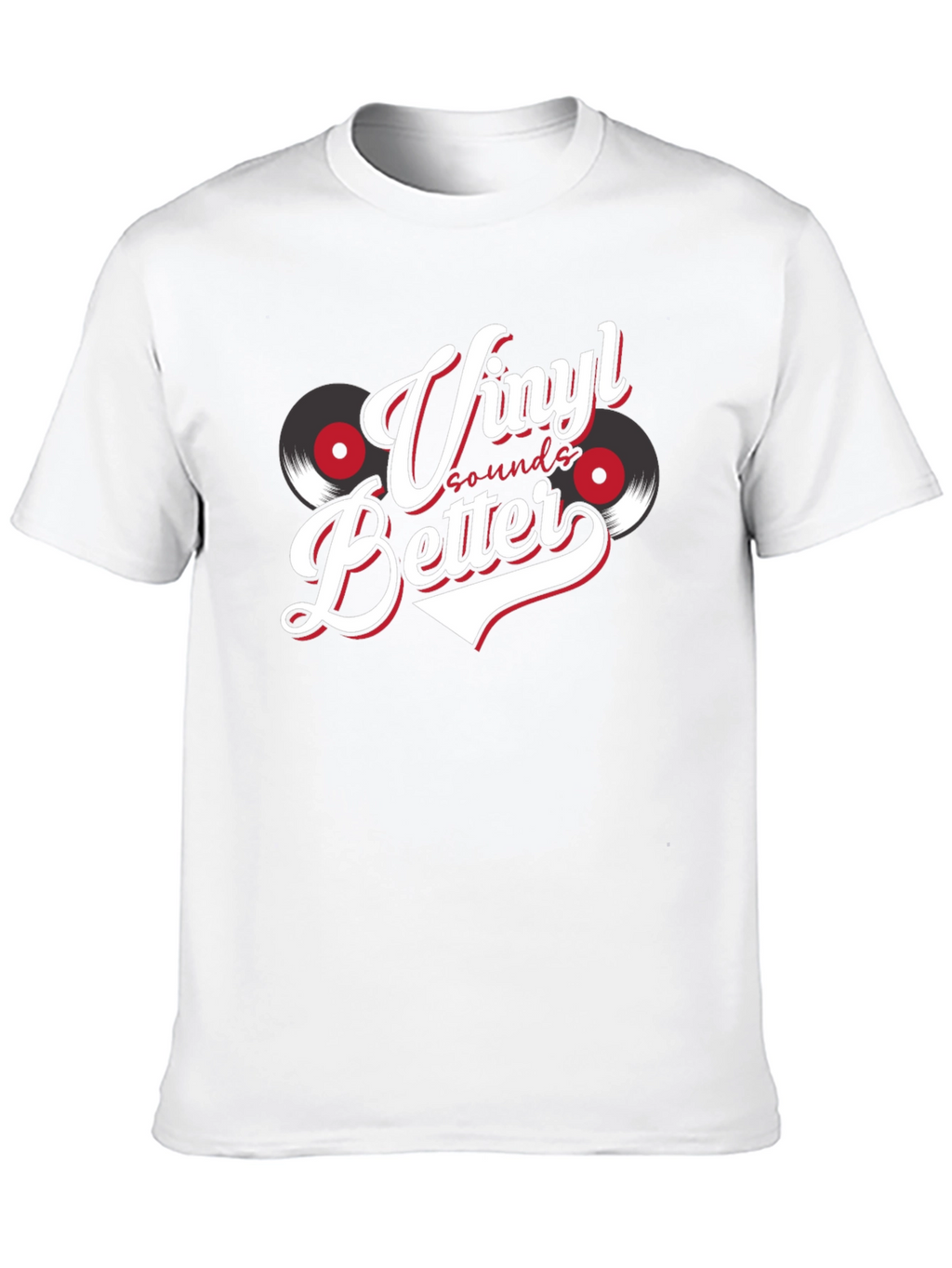 Vinyl Sounds Better T-Shirt Black Graphic Tee