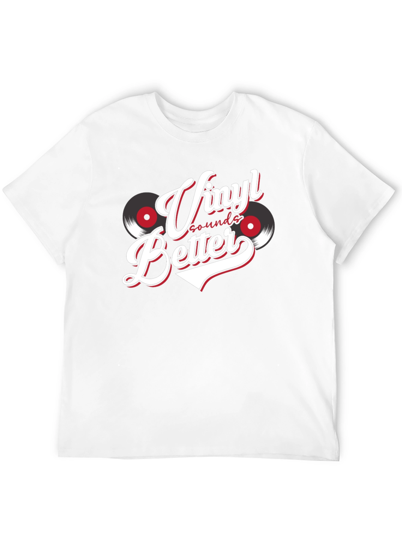Vinyl Sounds Better T-Shirt Black Graphic Tee