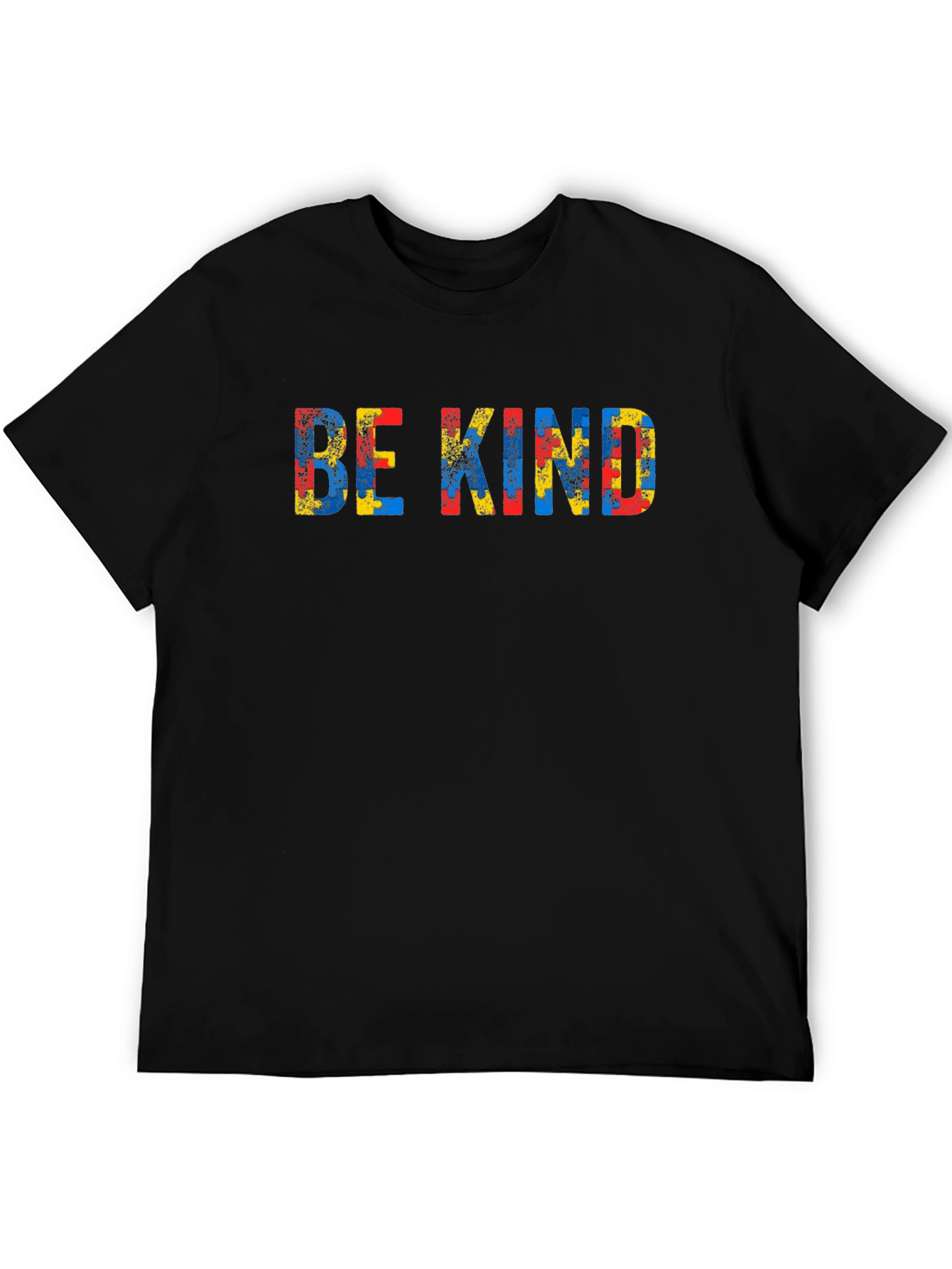 Be Kind Autism Puzzle Piece Graphic T-Shirt