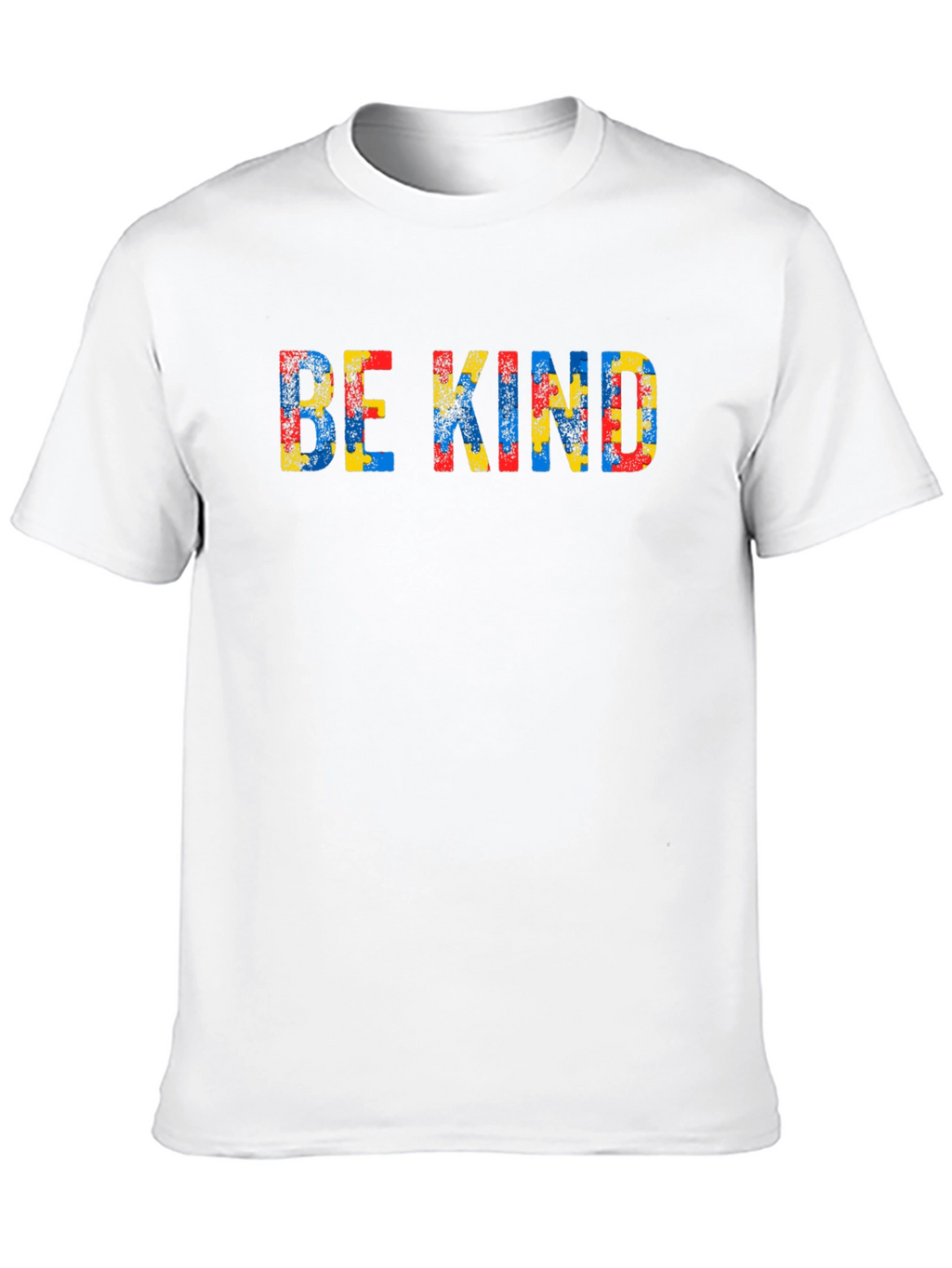 Be Kind Autism Puzzle Piece Graphic T-Shirt