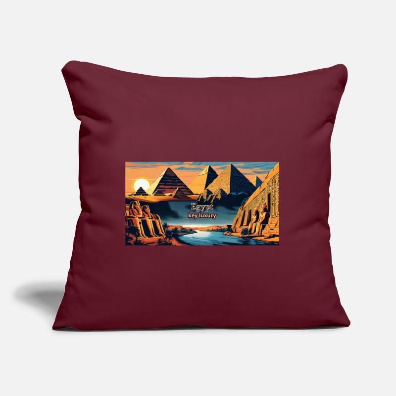 Egyptian Sunset with Pyramids and Sphinx