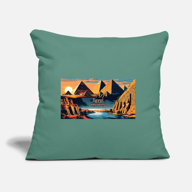 Egyptian Sunset with Pyramids and Sphinx