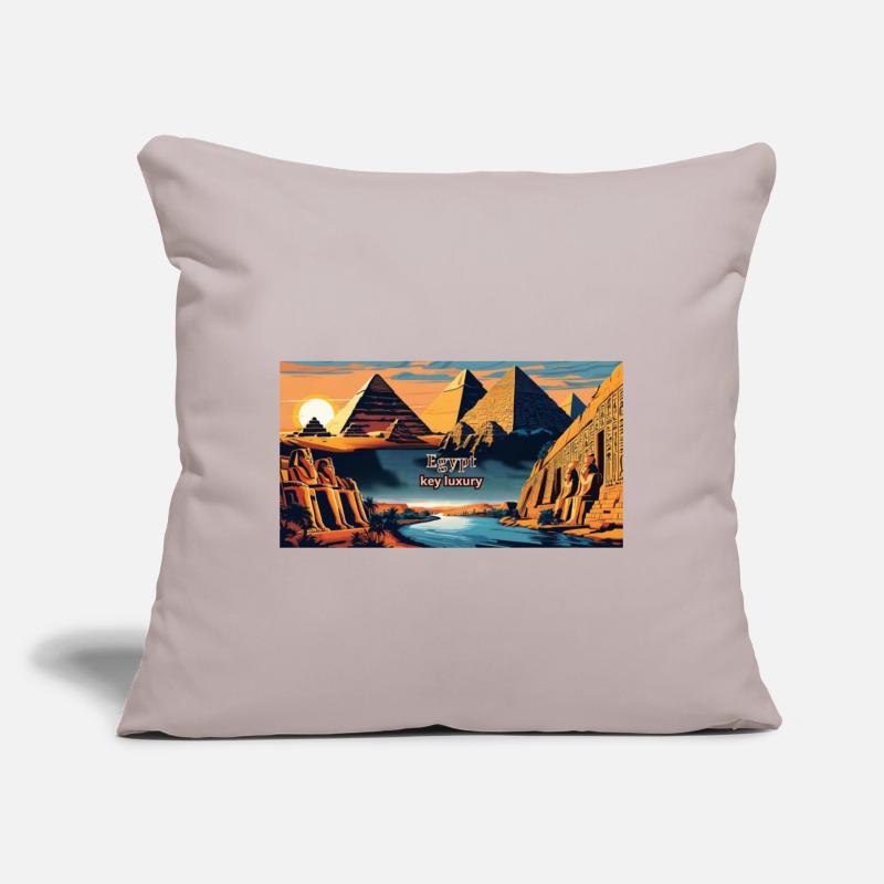 Egyptian Sunset with Pyramids and Sphinx