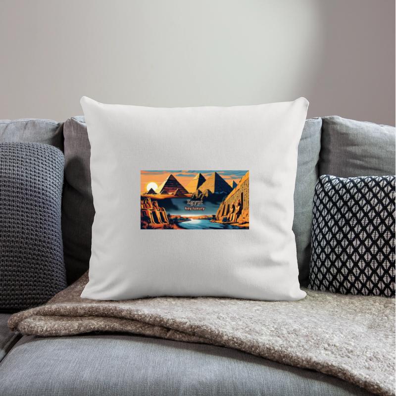 Egyptian Sunset with Pyramids and Sphinx