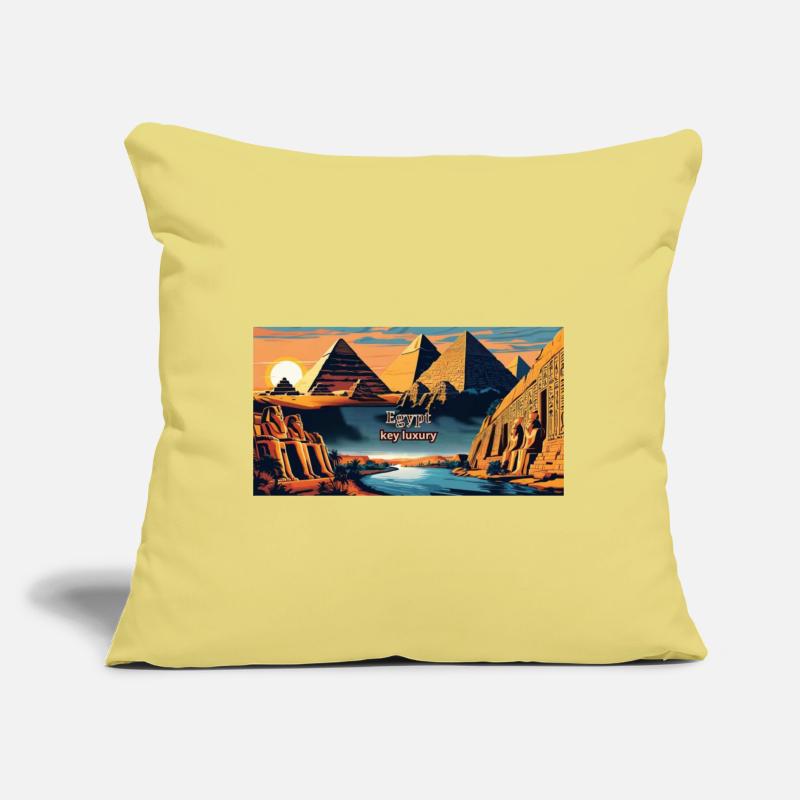 Egyptian Sunset with Pyramids and Sphinx