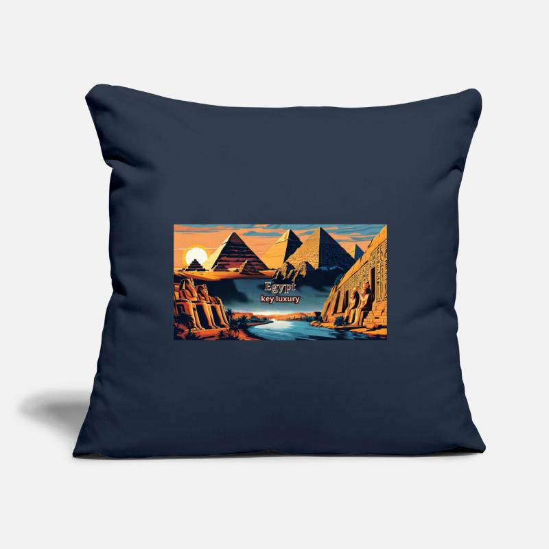 Egyptian Sunset with Pyramids and Sphinx