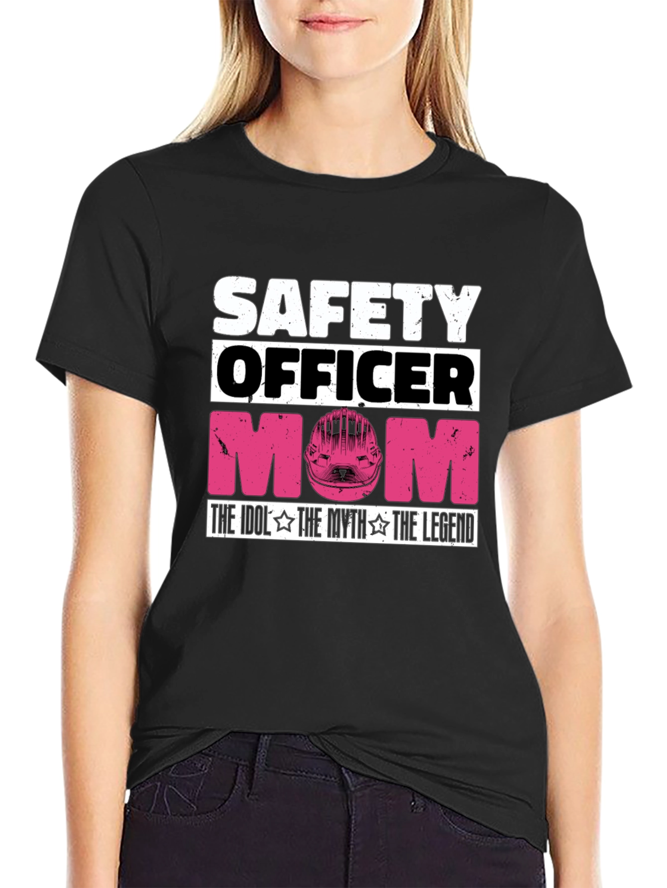 Safety Officer Mom T-Shirt: The Idol The Myth The Legend