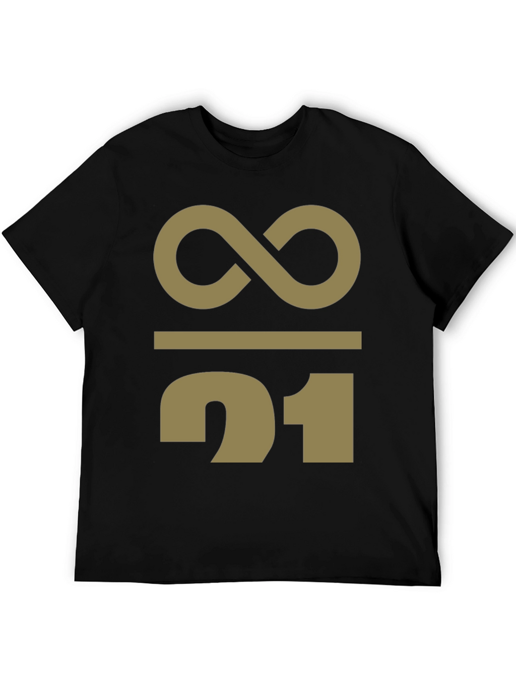 Abstract Infinity 21 Graphic Print T-Shirt