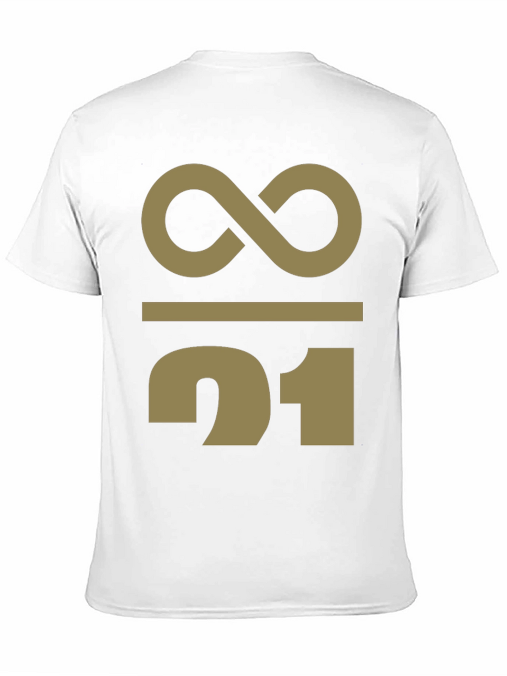 Abstract Infinity 21 Graphic Print T-Shirt