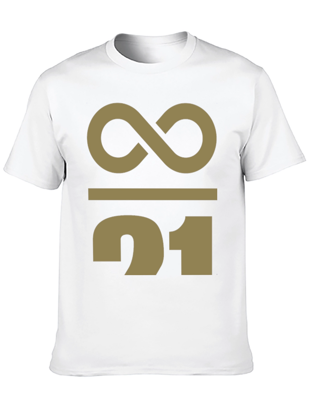 Abstract Infinity 21 Graphic Print T-Shirt