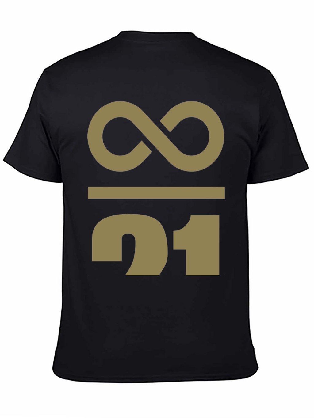 Abstract Infinity 21 Graphic Print T-Shirt