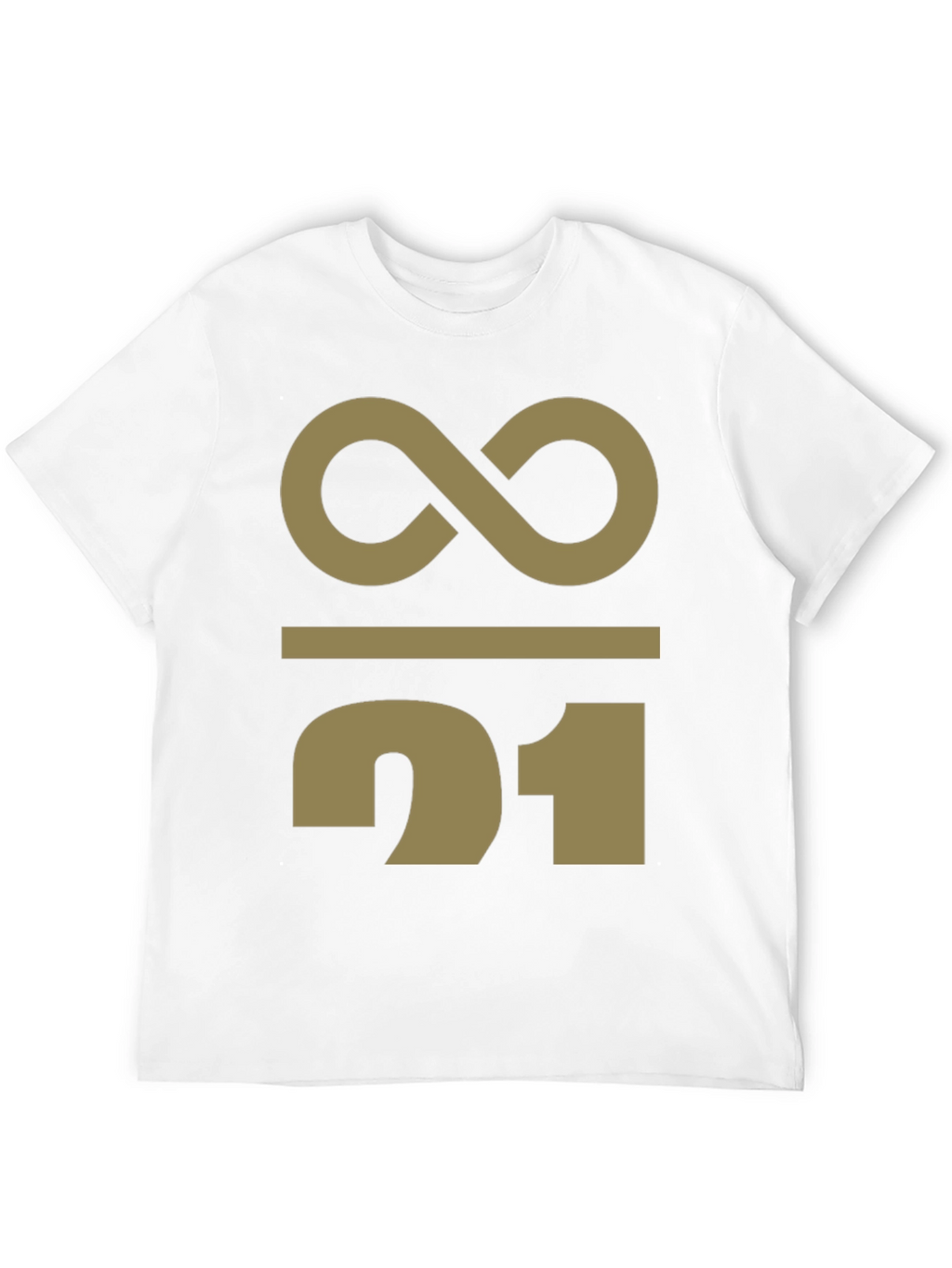 Abstract Infinity 21 Graphic Print T-Shirt