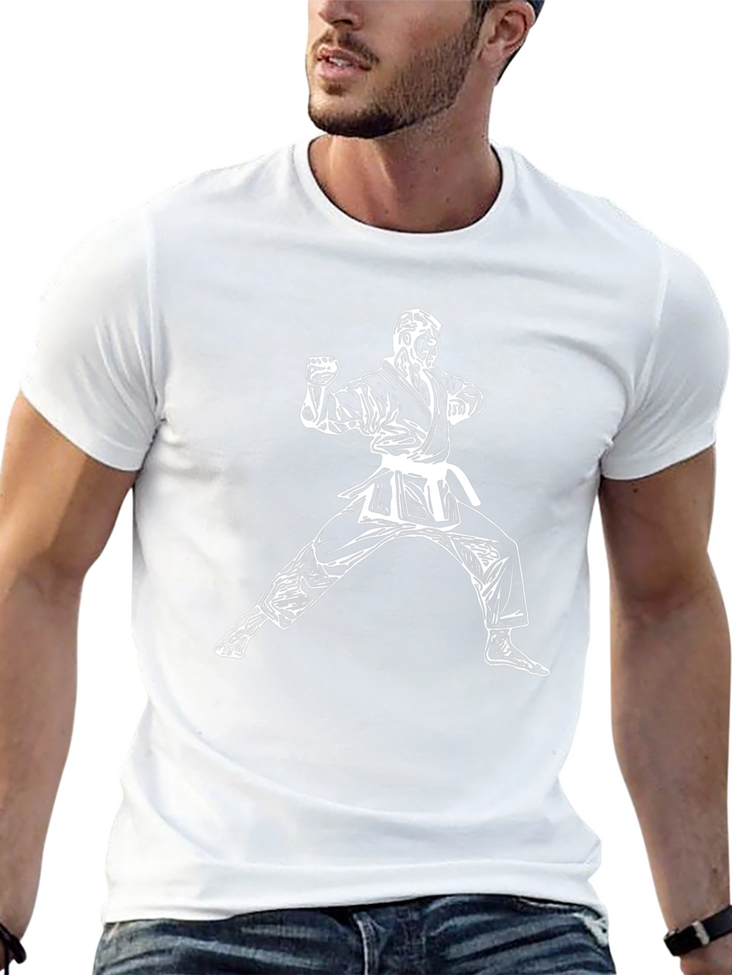 Karate Graphic T-Shirt - Black Martial Arts Tee
