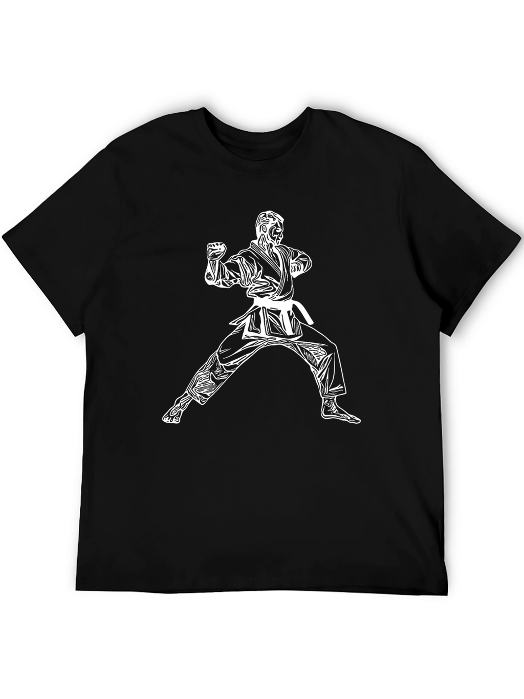Karate Graphic T-Shirt - Black Martial Arts Tee