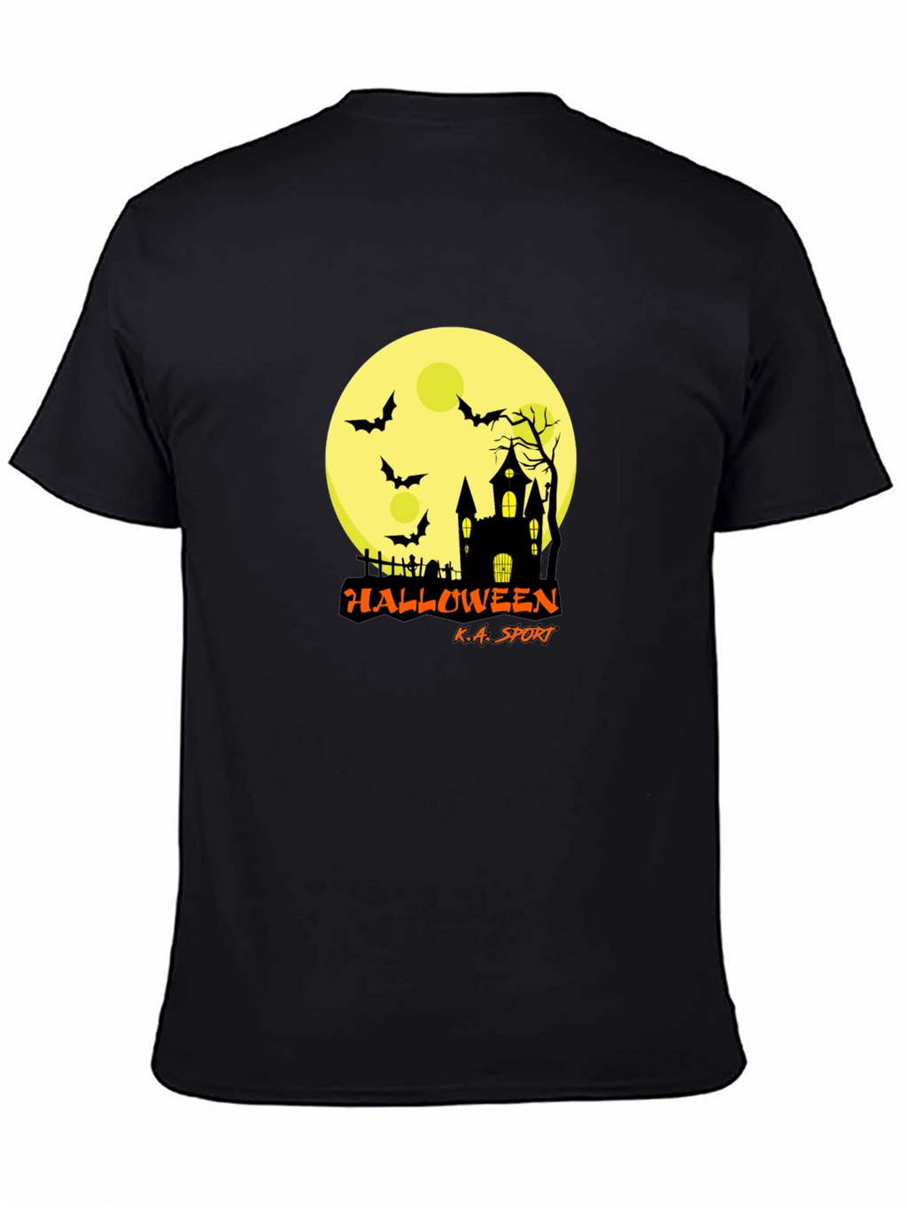 Halloween Black T-Shirt: Spooky Design Comfortable Fit