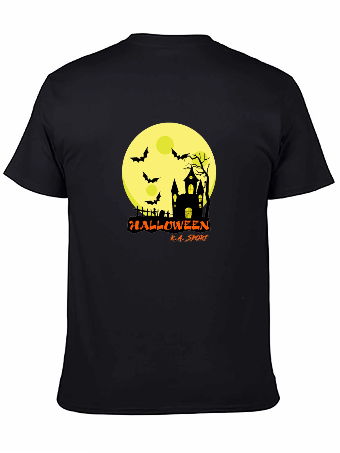 Halloween Black T-Shirt: Spooky Design Comfortable Fit