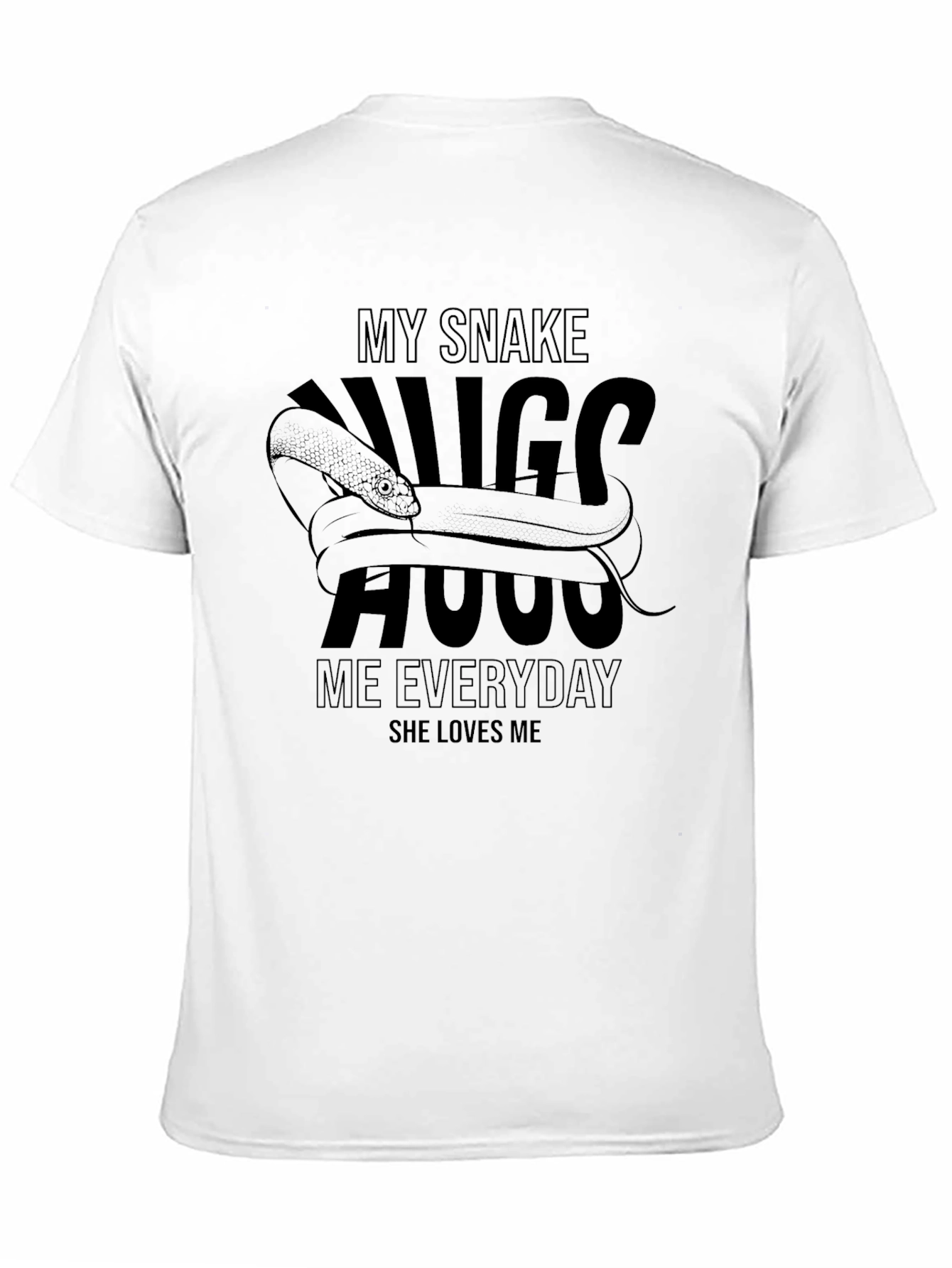 My Snake Hugs Me T-Shirt - Unique Graphic Tee