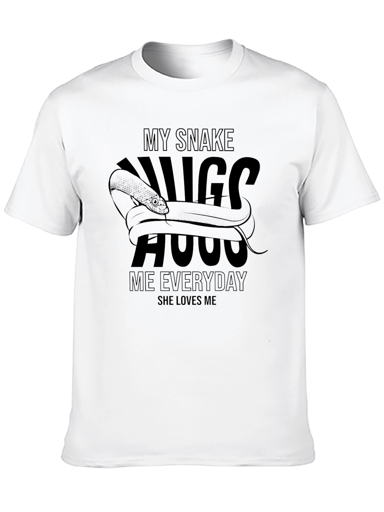 My Snake Hugs Me T-Shirt - Unique Graphic Tee