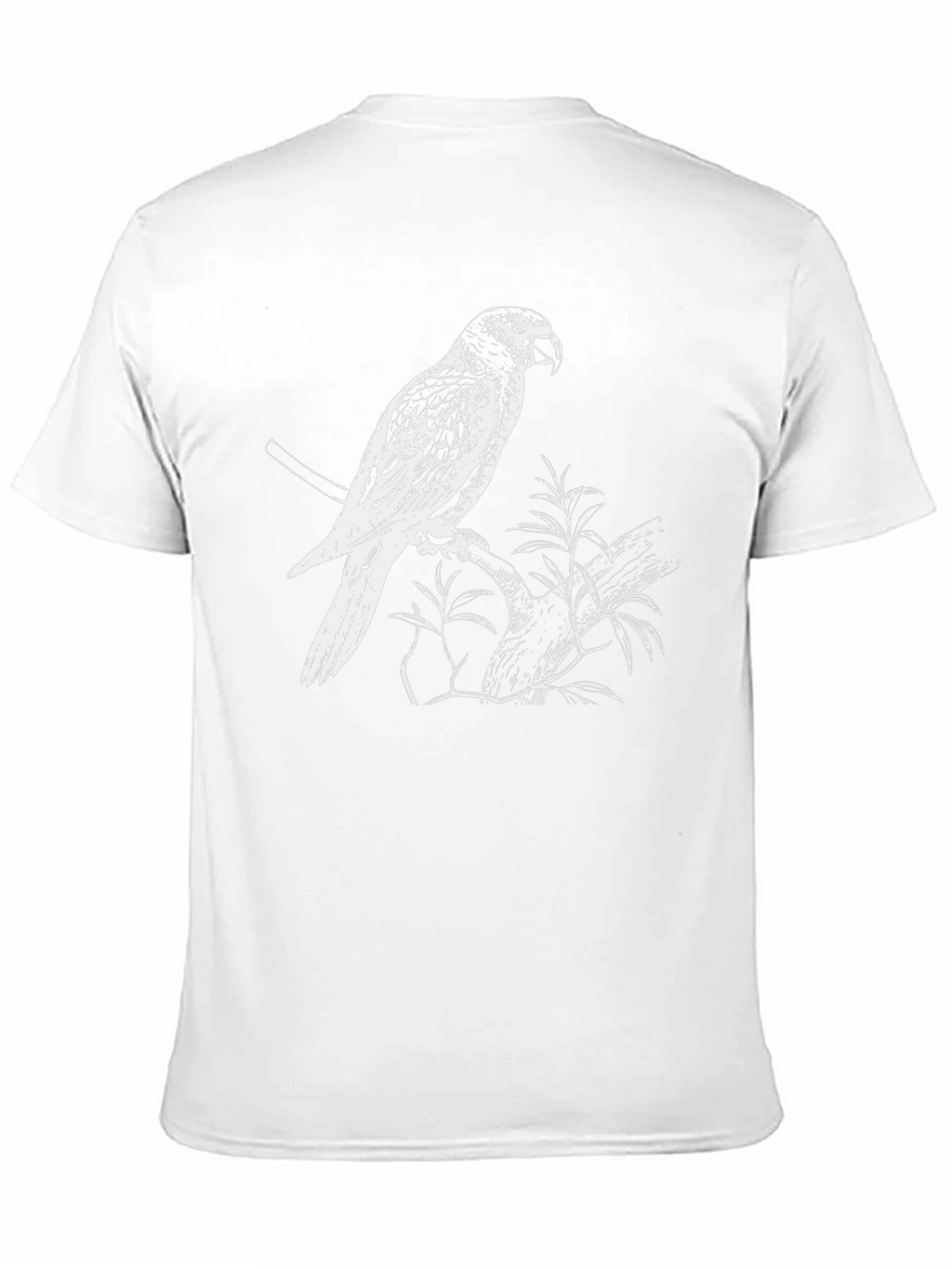 Parrot Graphic Print Tee - Mens Black T-Shirt