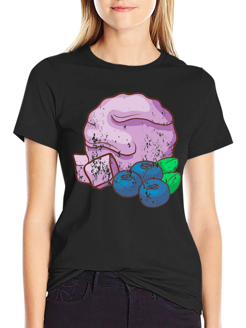 Blueberry Dessert T-Shirt - Unique Graphic Tee