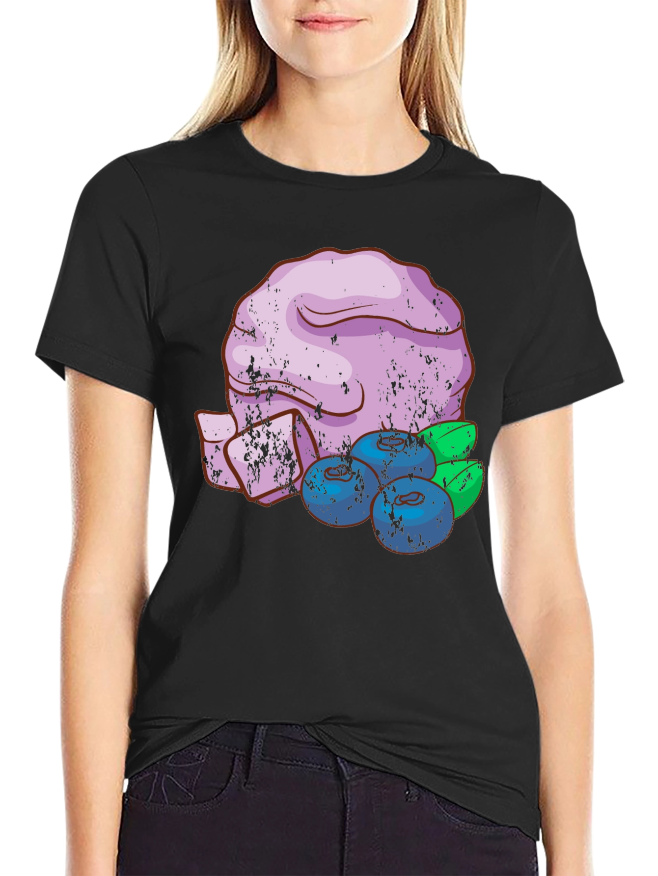 Blueberry Dessert T-Shirt - Unique Graphic Tee