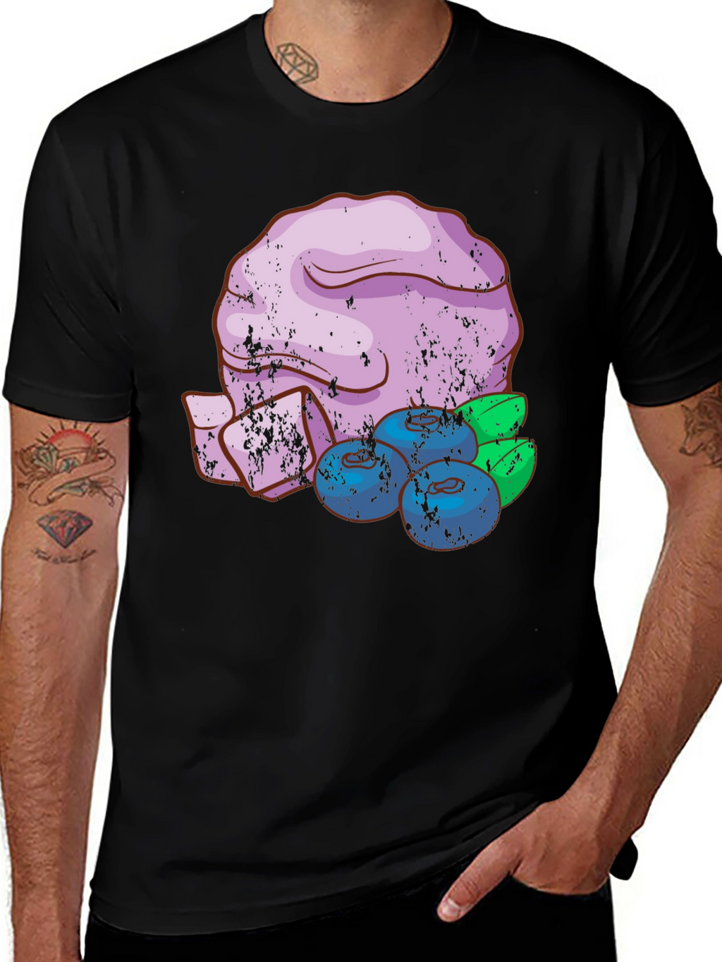 Blueberry Dessert T-Shirt - Unique Graphic Tee