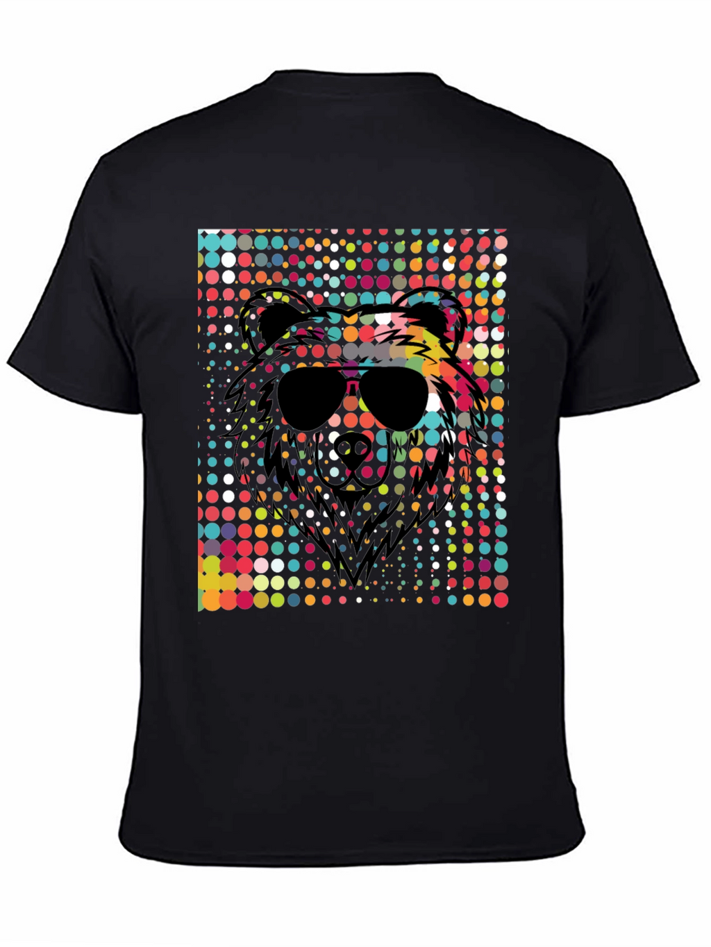Cool Bear Sunglasses Graphic Tee - Black