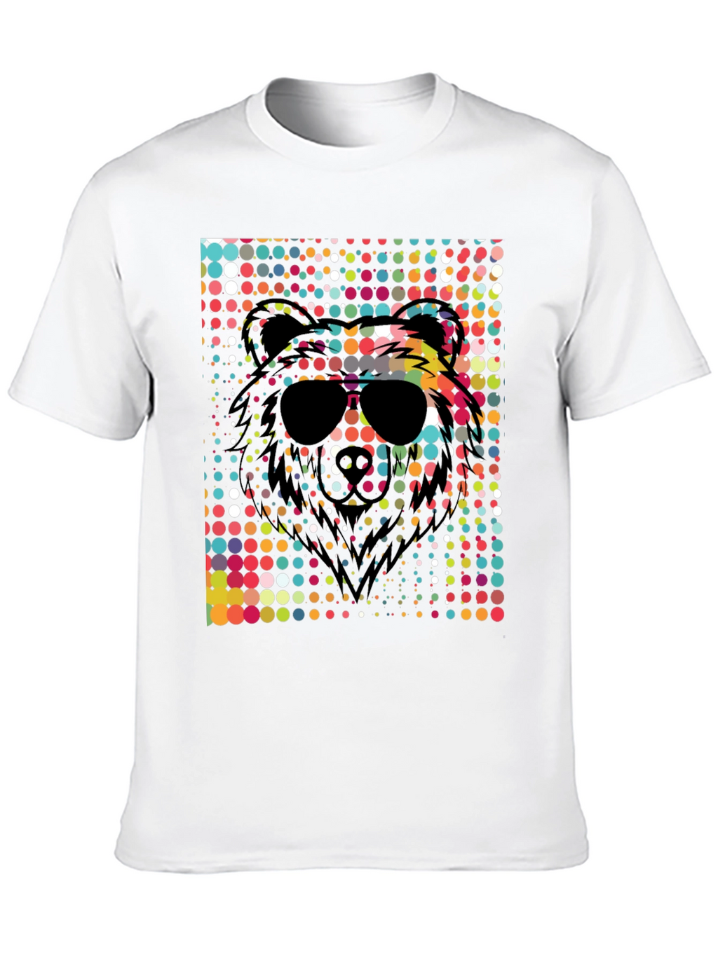 Cool Bear Sunglasses Graphic Tee - Black