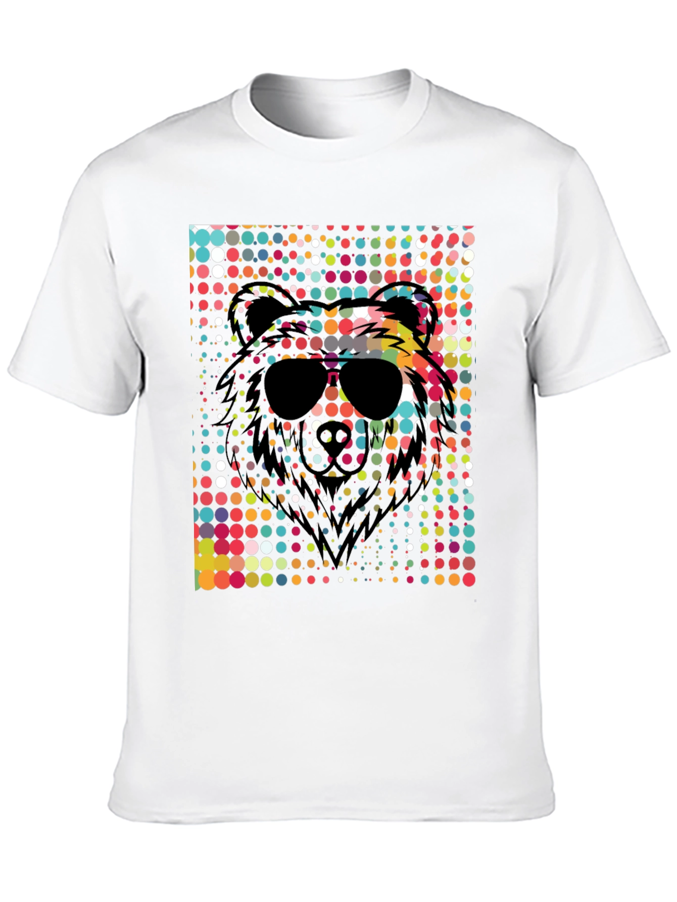 Cool Bear Sunglasses Graphic Tee - Black