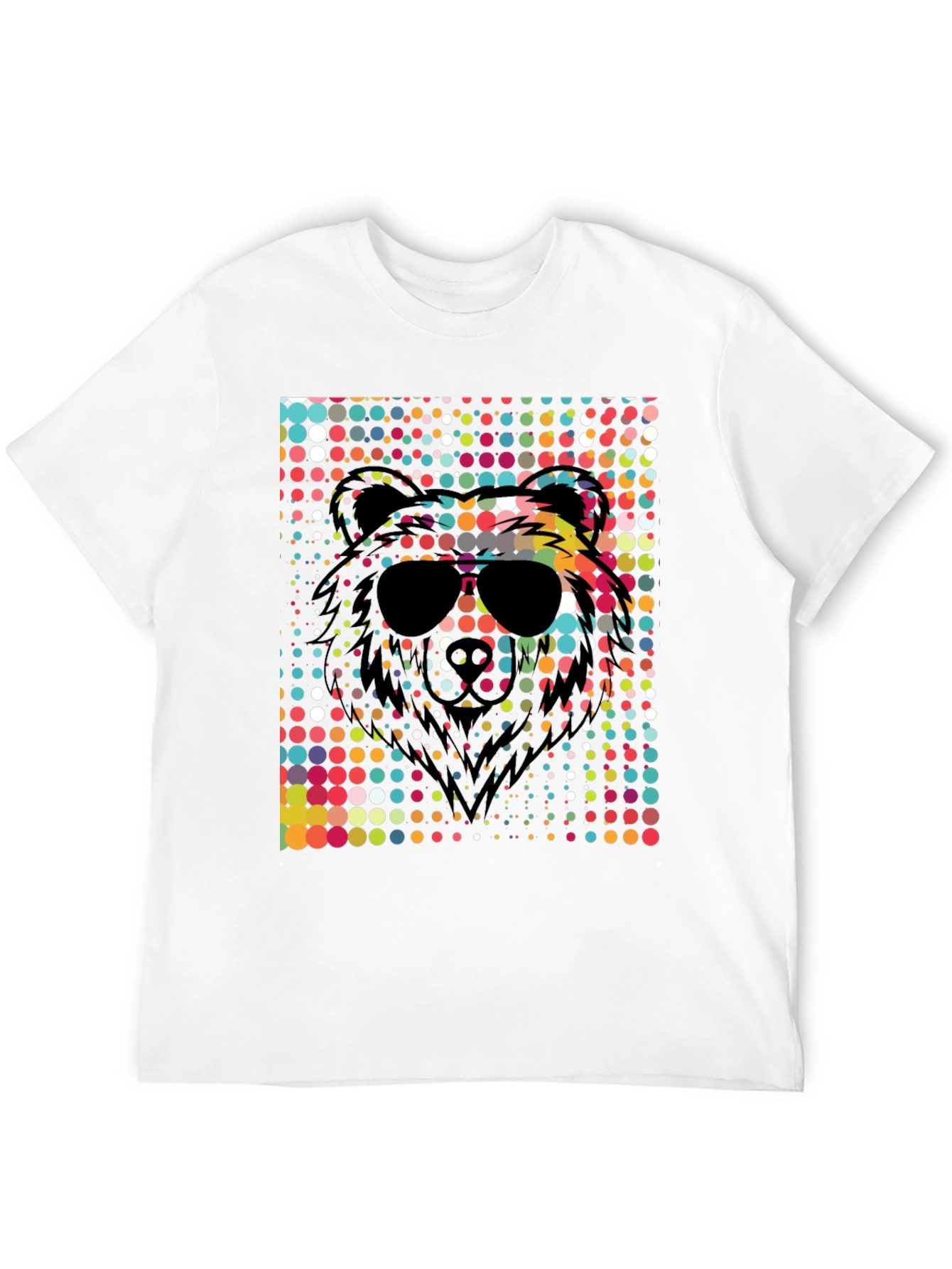 Cool Bear Sunglasses Graphic Tee - Black