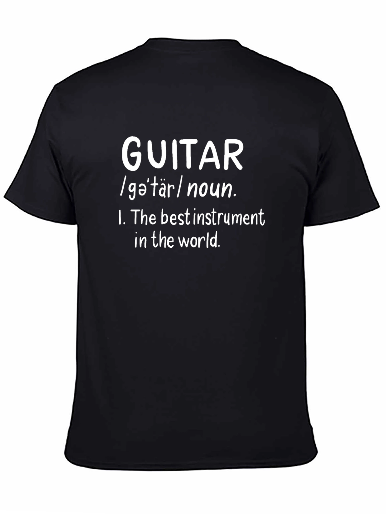 Guitar Definition Black T-Shirt - Music Lover Gift
