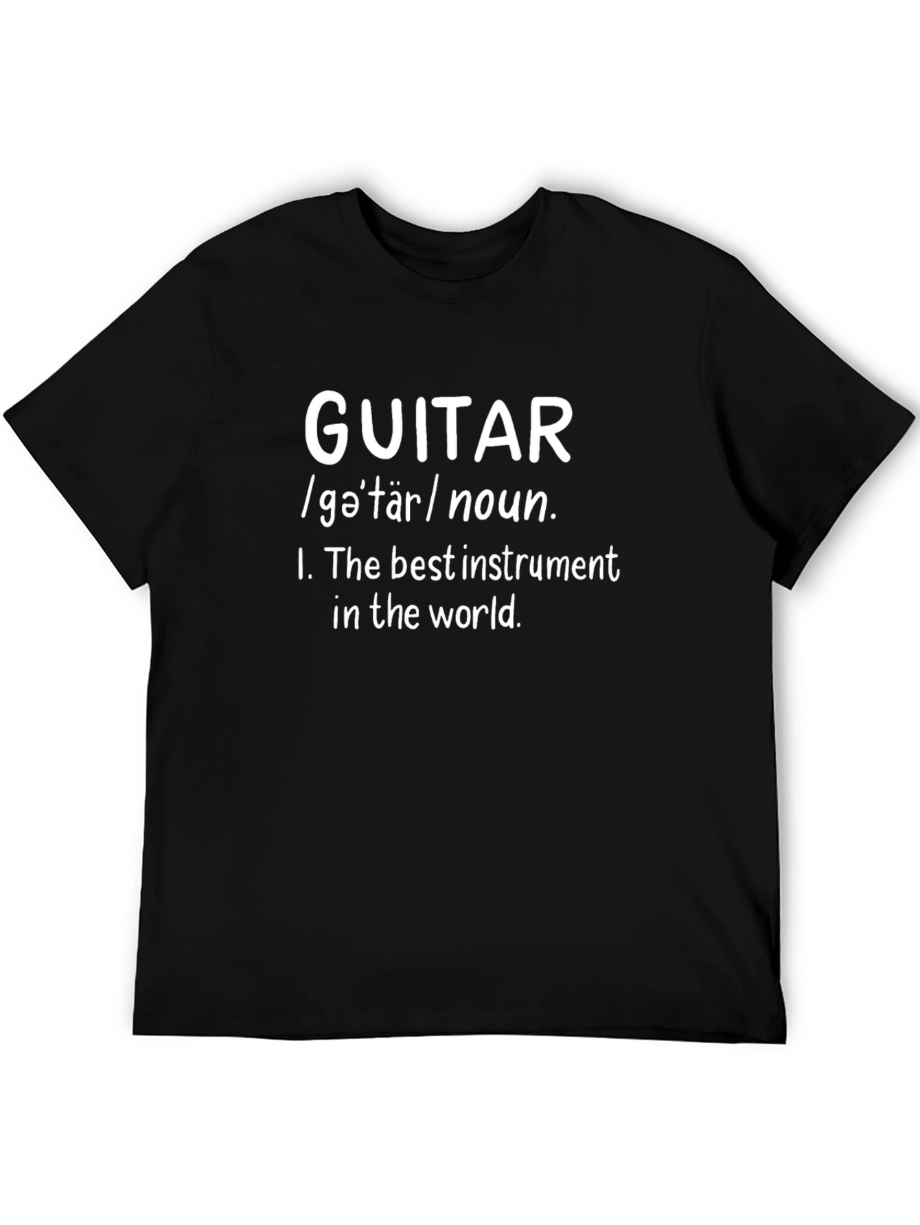 Guitar Definition Black T-Shirt - Music Lover Gift
