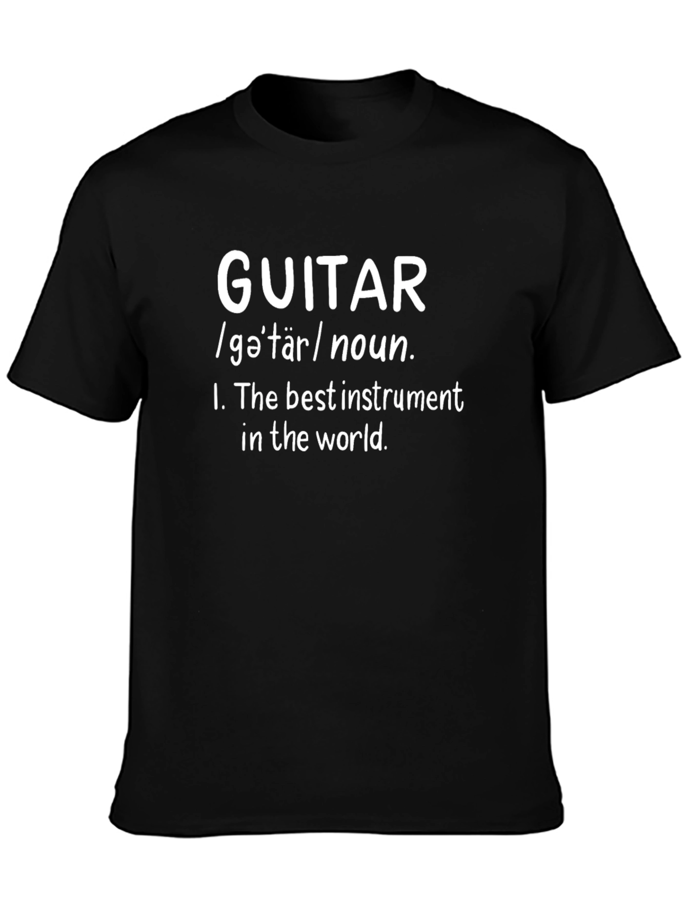 Guitar Definition Black T-Shirt - Music Lover Gift