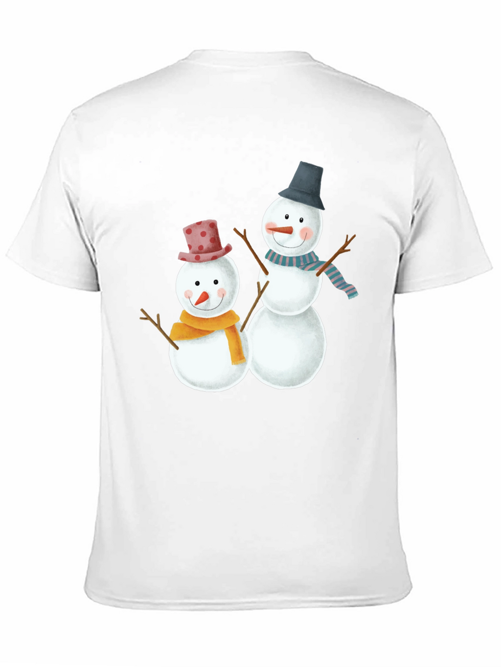 Festive Snowman Graphic Tee - Holiday Cheer