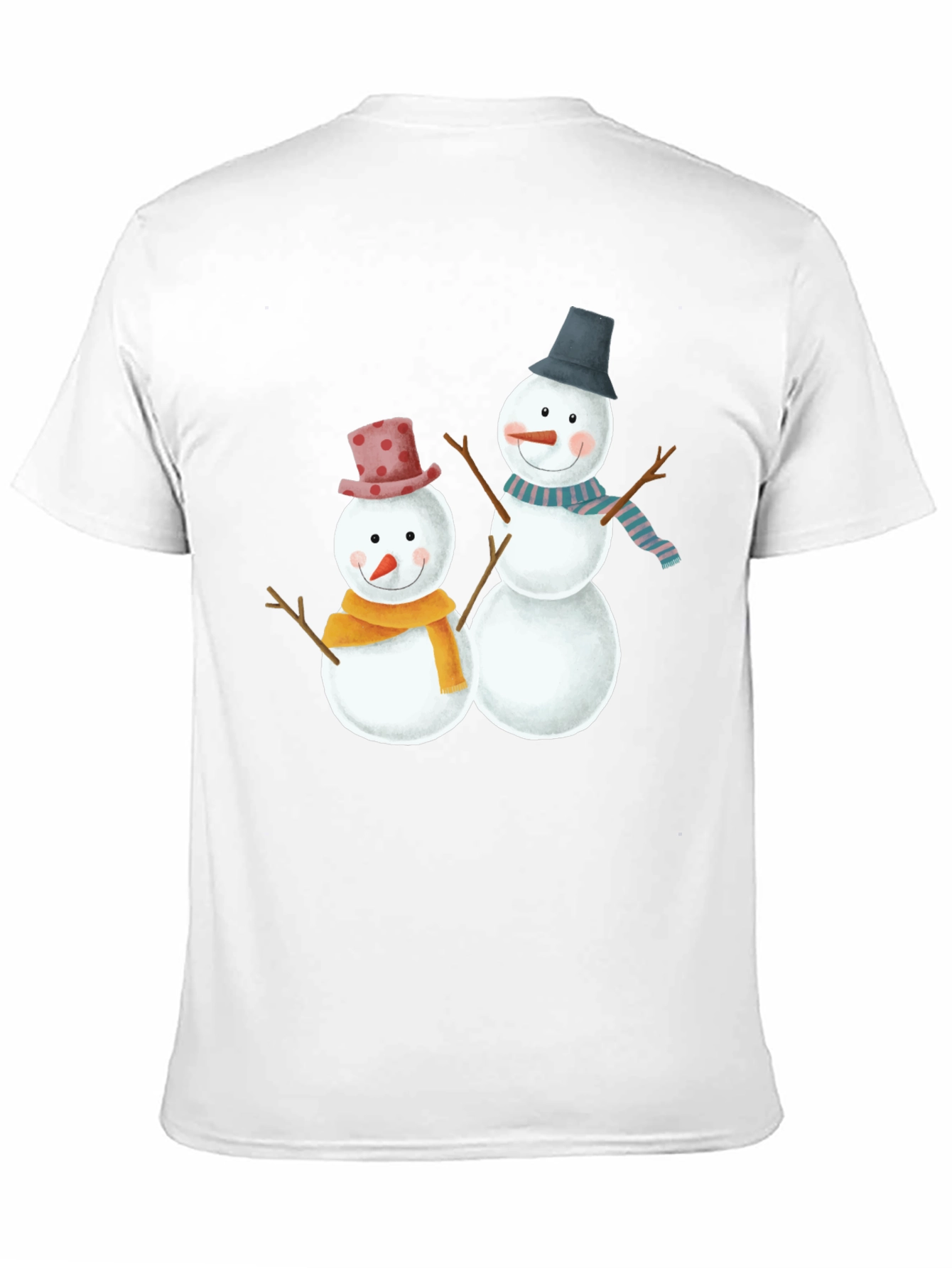 Festive Snowman Graphic Tee - Holiday Cheer