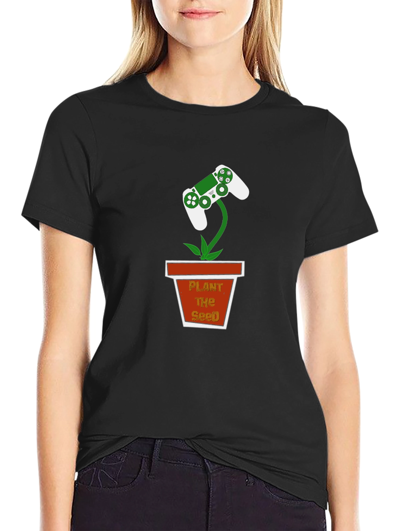 Gaming Controller Plant T-Shirt