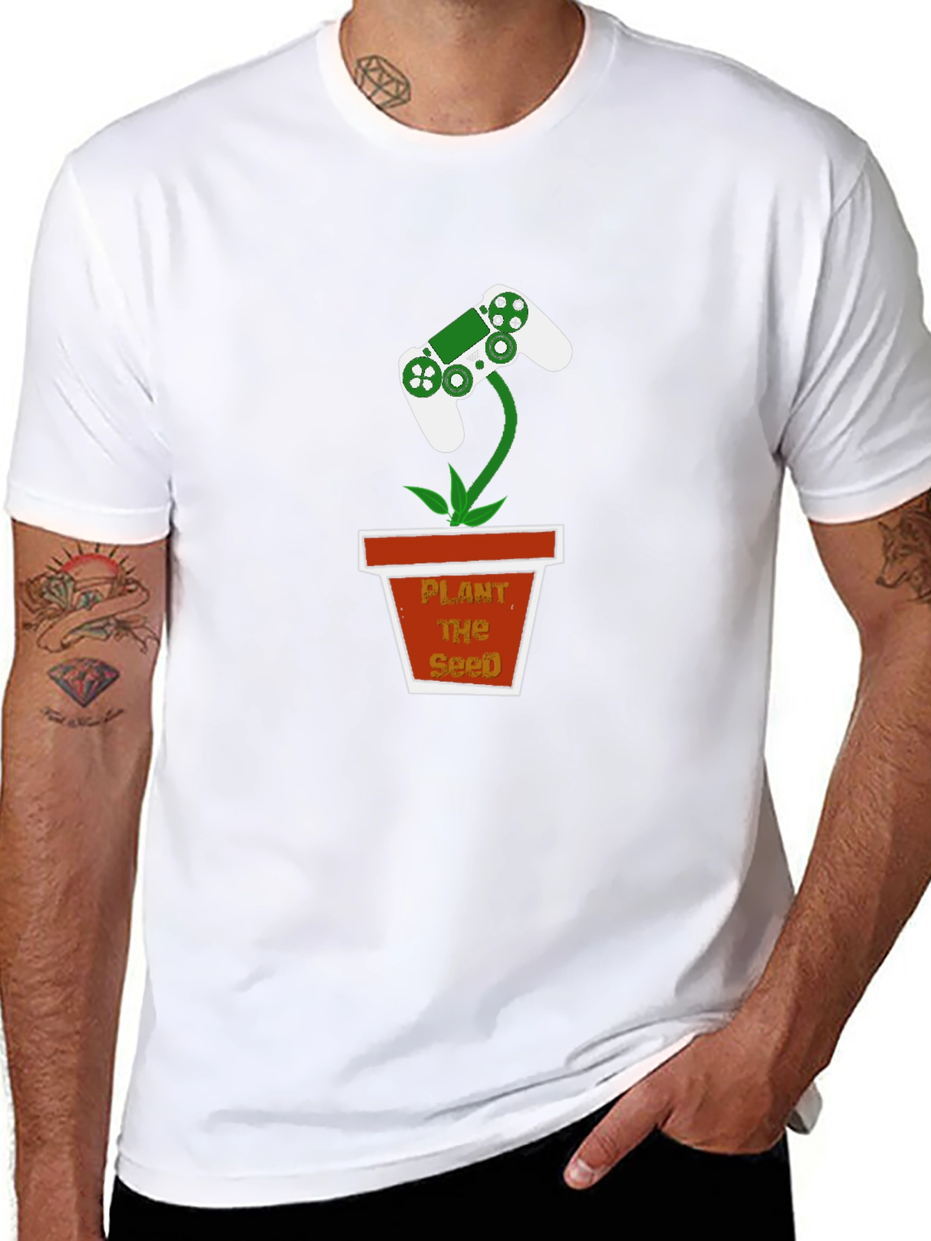 Gaming Controller Plant T-Shirt