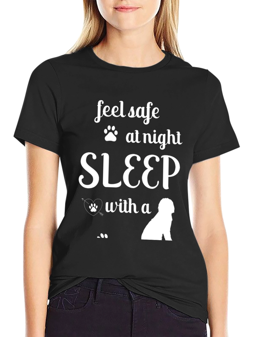 Feel Safe Sleep With A Dog T-Shirt
