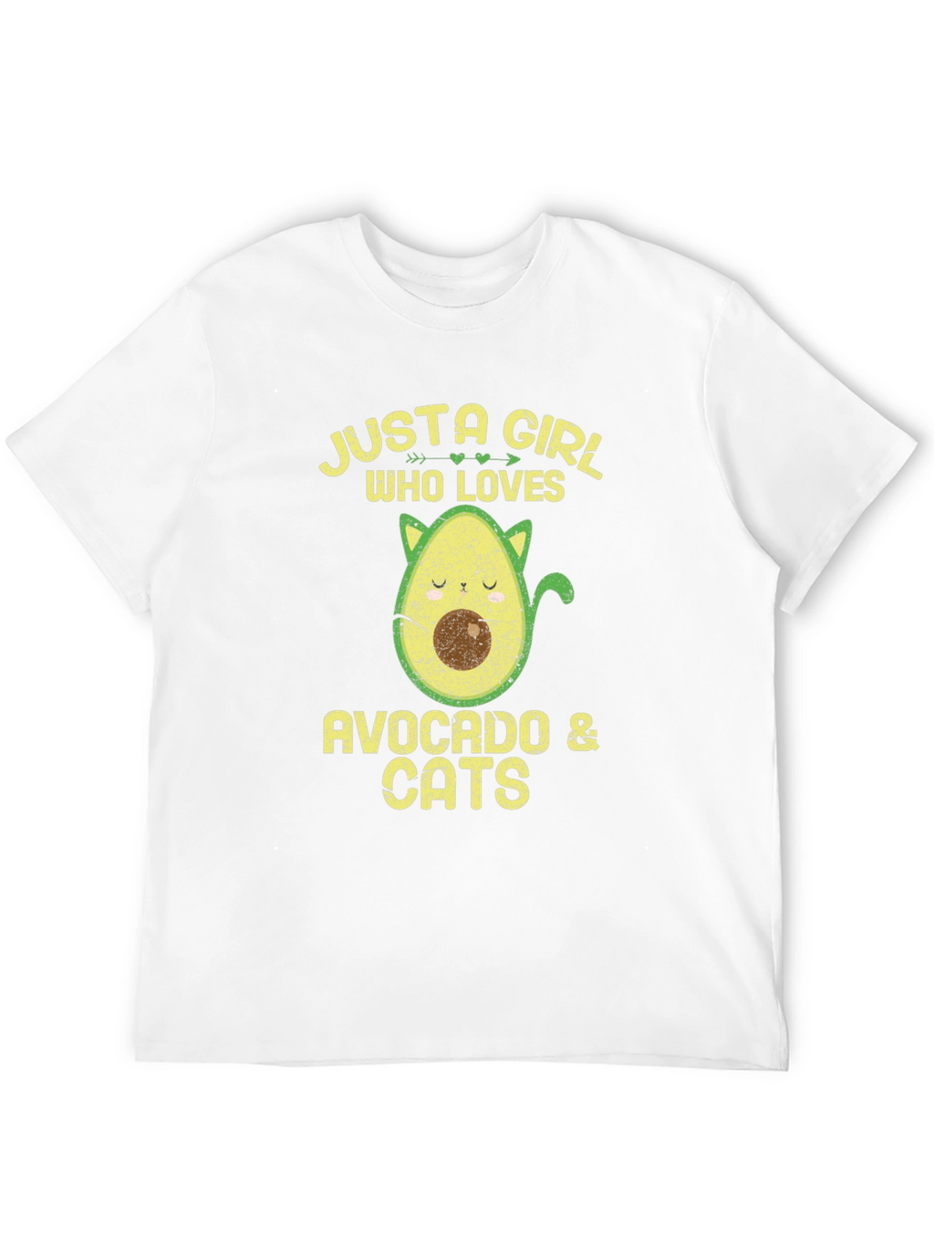 Avocado & Cats Graphic T-Shirt
