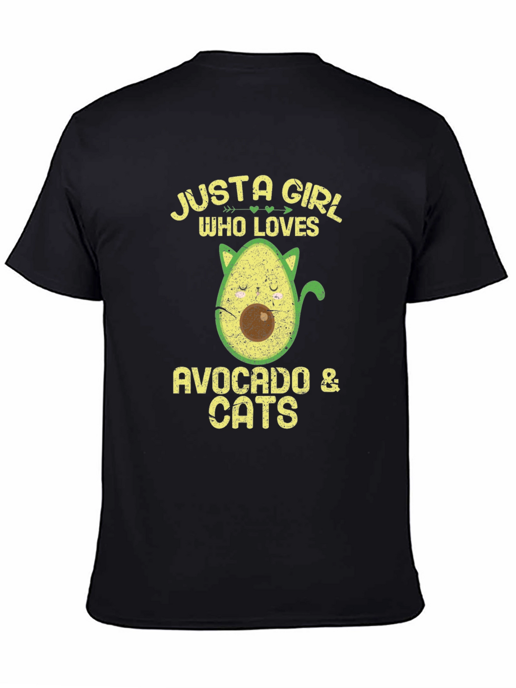 Avocado & Cats Graphic T-Shirt