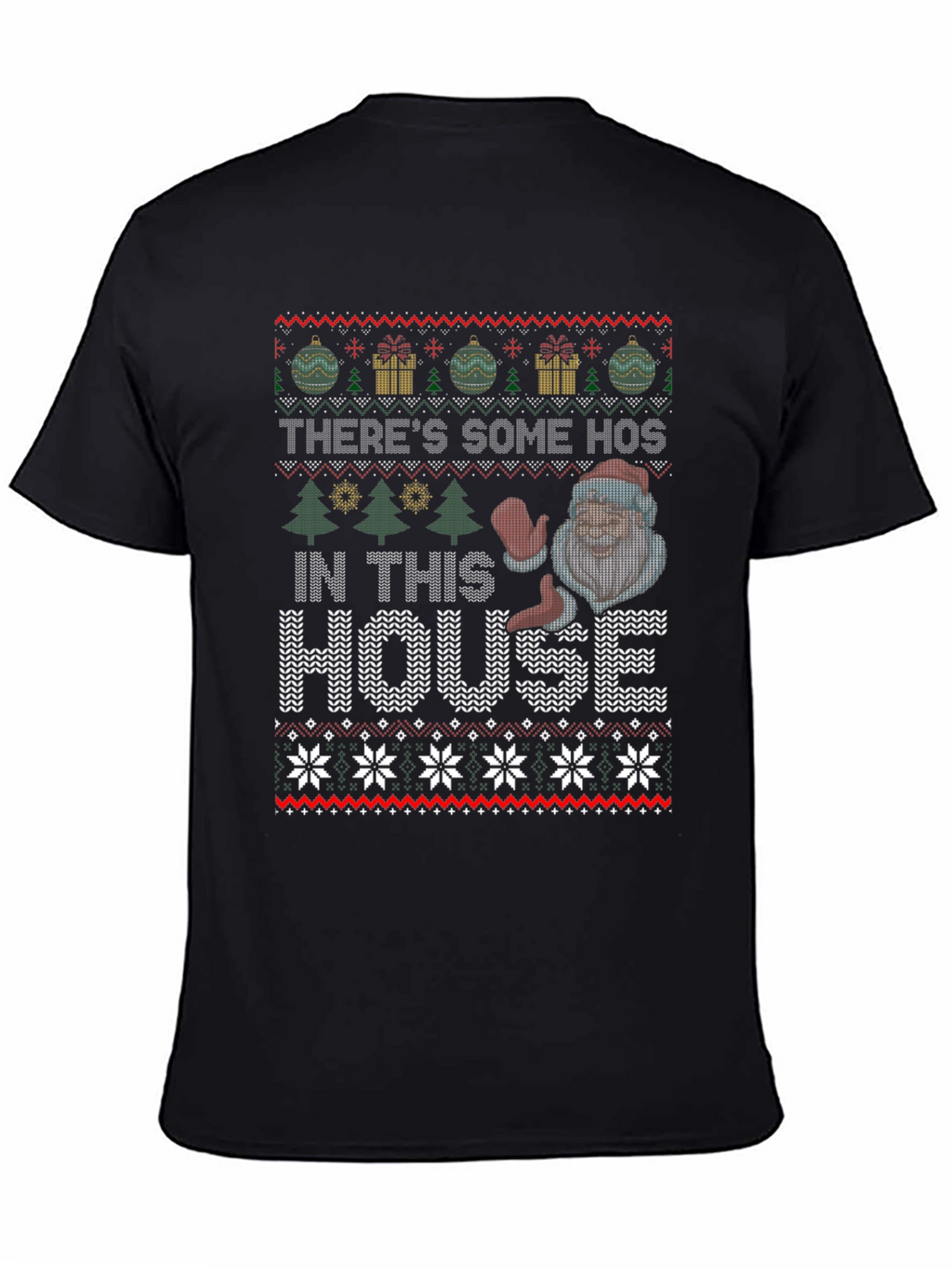 Funny Ugly Christmas Sweater Style T-Shirt