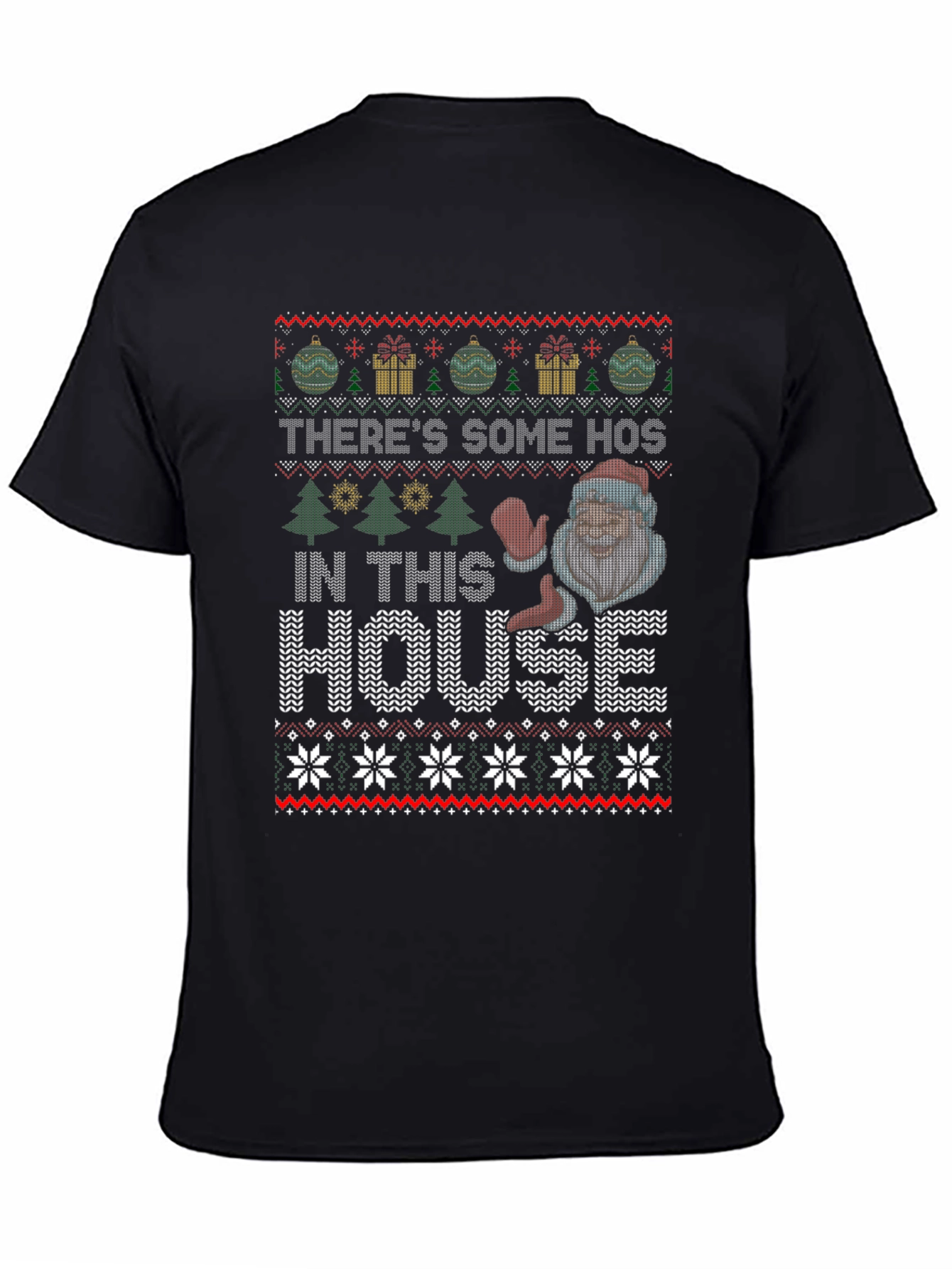 Funny Ugly Christmas Sweater Style T-Shirt