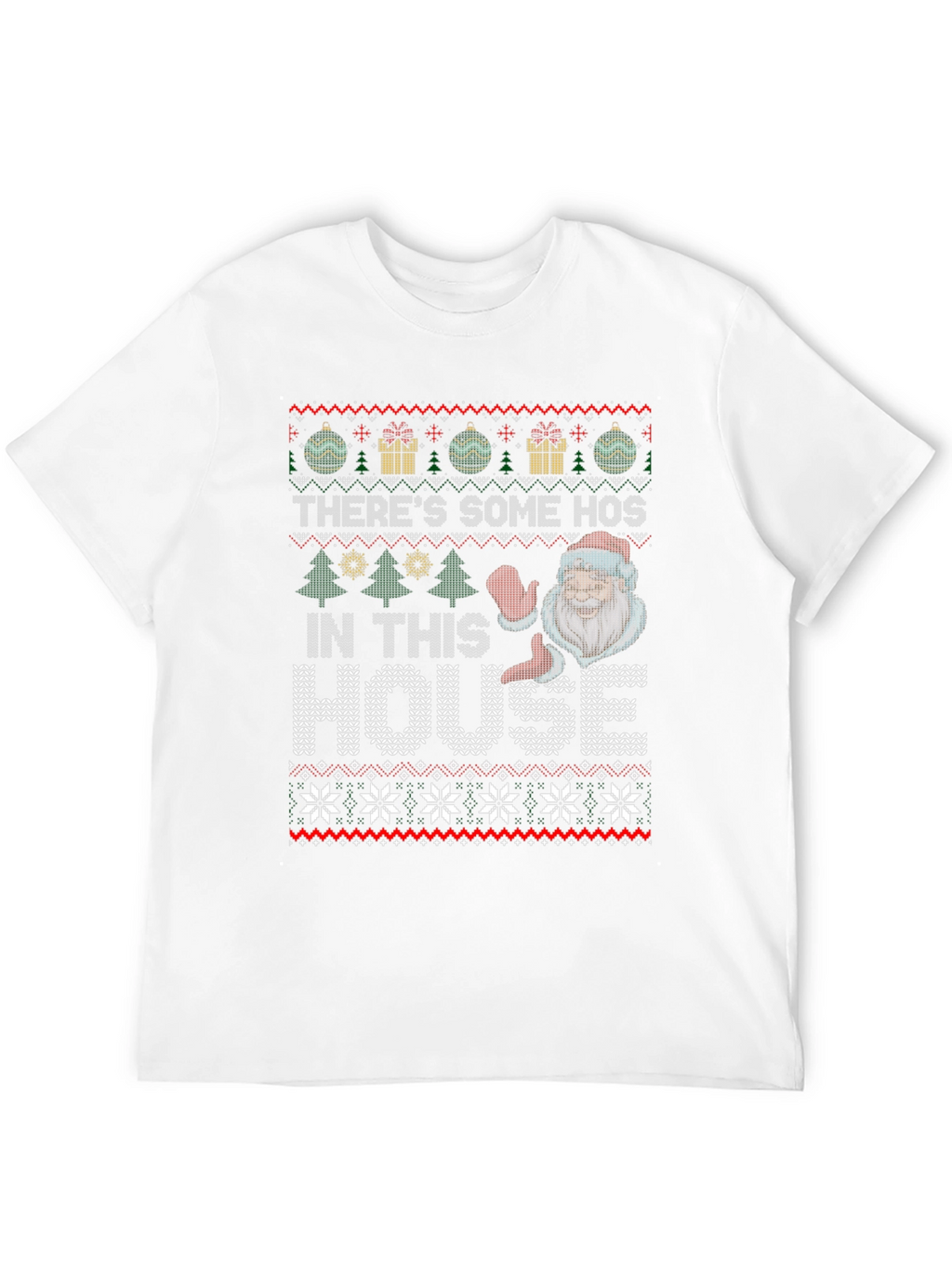 Funny Ugly Christmas Sweater Style T-Shirt